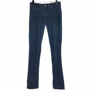 JOLT Jeans Skinny Slim Dark Wash Stretch Denim Low Rise Slim Distressed Size 3